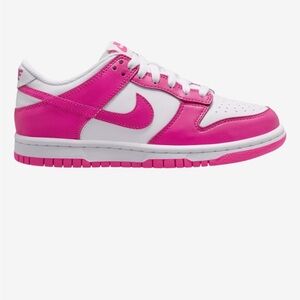 Nike Dunks Vibrant Pink and White Low-Tops